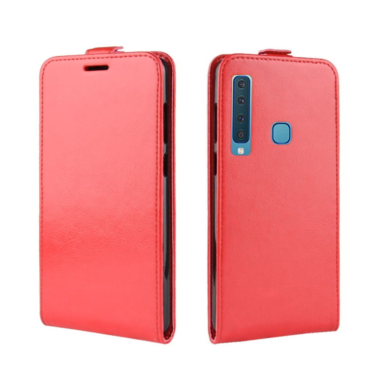 R64 Texture Single fold Vertical Flip Leather Case for Galaxy A9 (2018) / A9s, with Card Slots & Wallet
