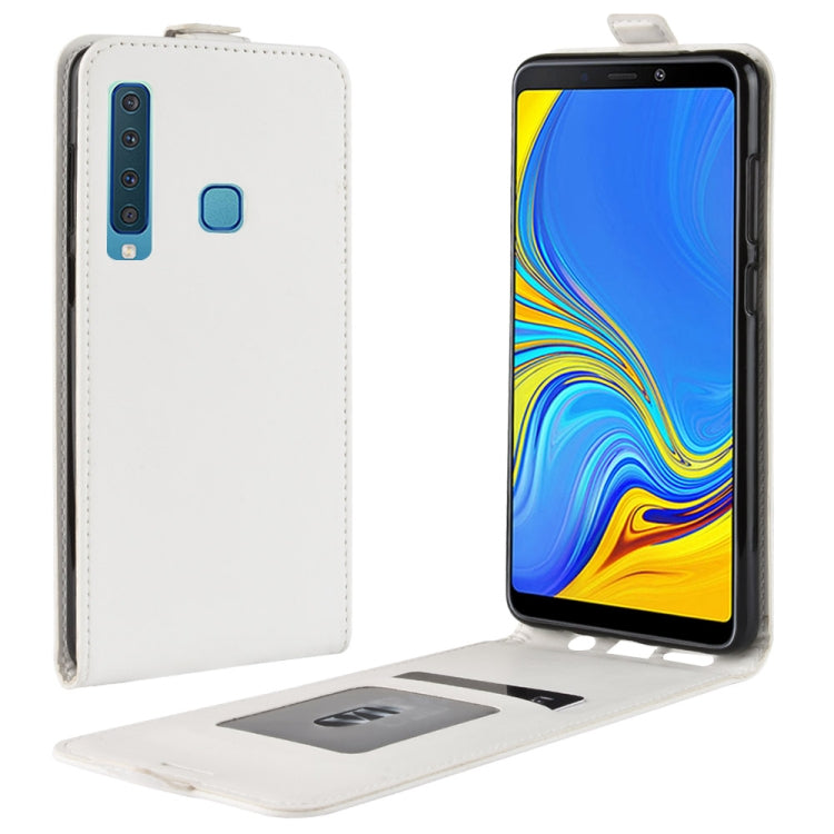 R64 Texture Single fold Vertical Flip Leather Case for Galaxy A9 (2018) / A9s, with Card Slots & Wallet