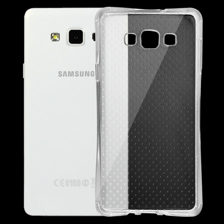 For Galaxy A7 / A700 Shock-resistant Cushion TPU Protective Case(Transparent)