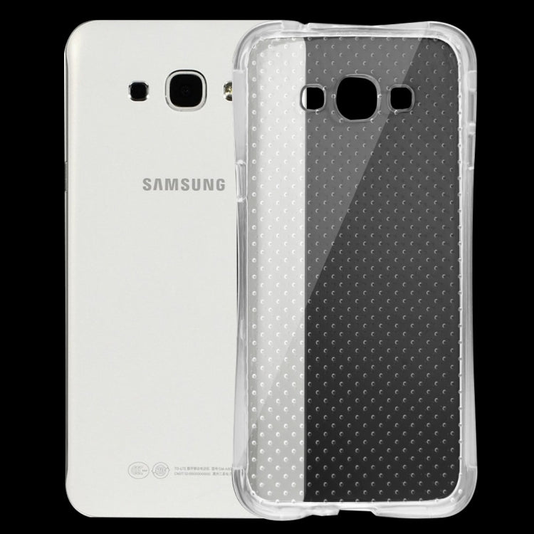 For Galaxy A8 / A800 Shock-resistant Cushion TPU Protective Case(Transparent)