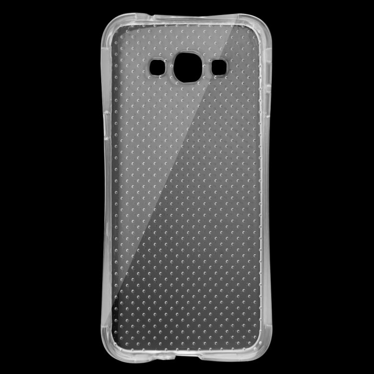 For Galaxy A8 / A800 Shock-resistant Cushion TPU Protective Case(Transparent)