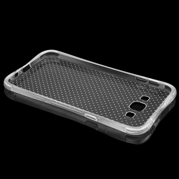 For Galaxy A8 / A800 Shock-resistant Cushion TPU Protective Case(Transparent)