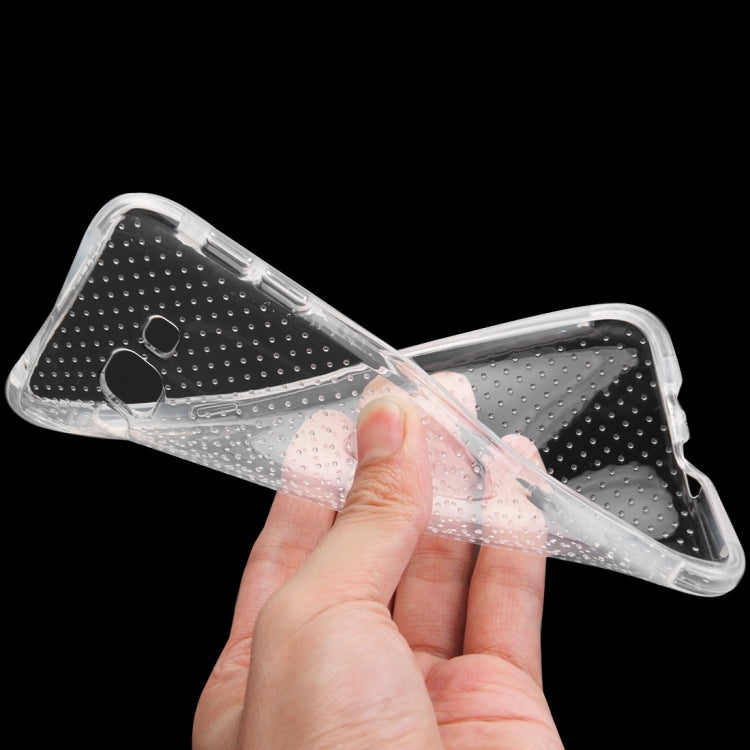 For Galaxy A8 / A800 Shock-resistant Cushion TPU Protective Case(Transparent)