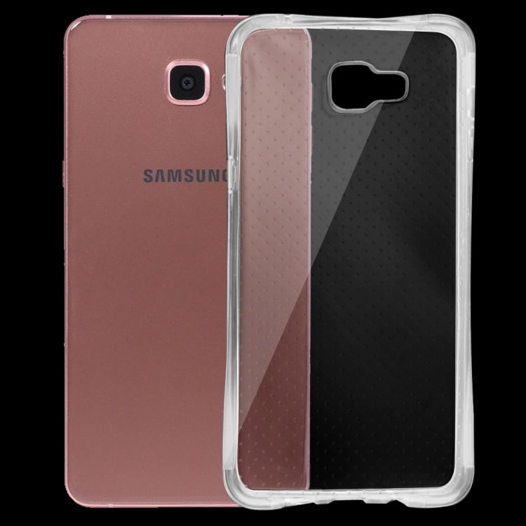 For Galaxy A9 / A900 Shock-resistant Cushion TPU Protective Case(Transparent)