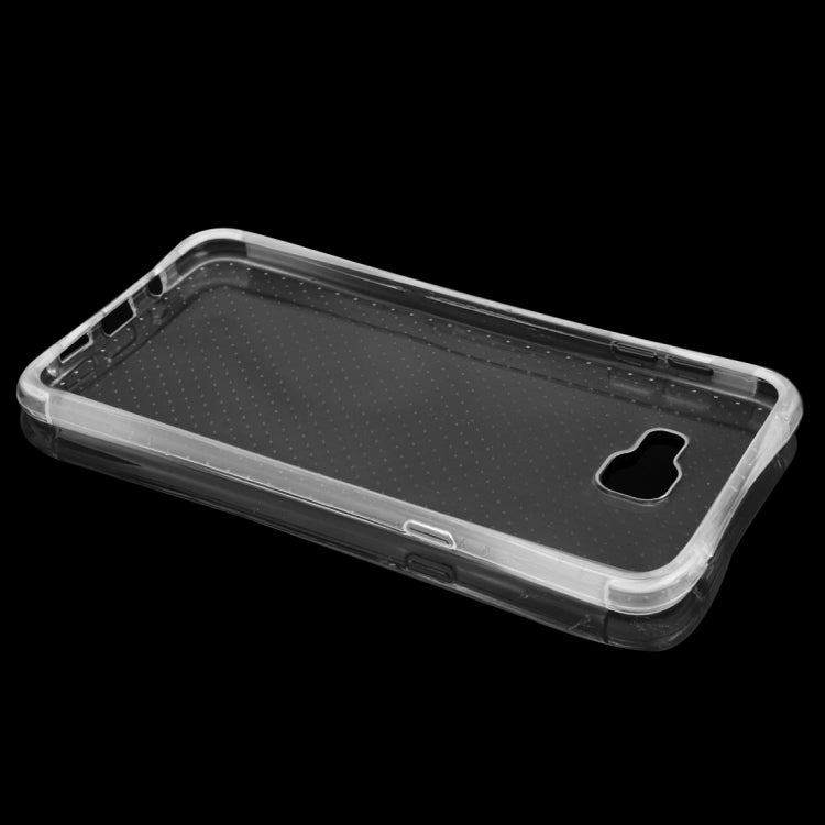 For Galaxy A9 / A900 Shock-resistant Cushion TPU Protective Case(Transparent)