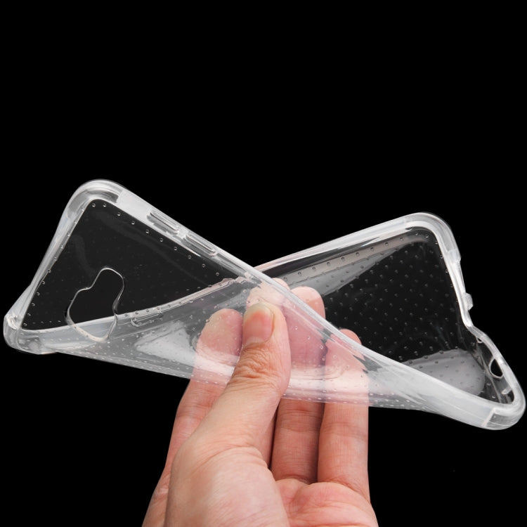For Galaxy A9 / A900 Shock-resistant Cushion TPU Protective Case(Transparent)
