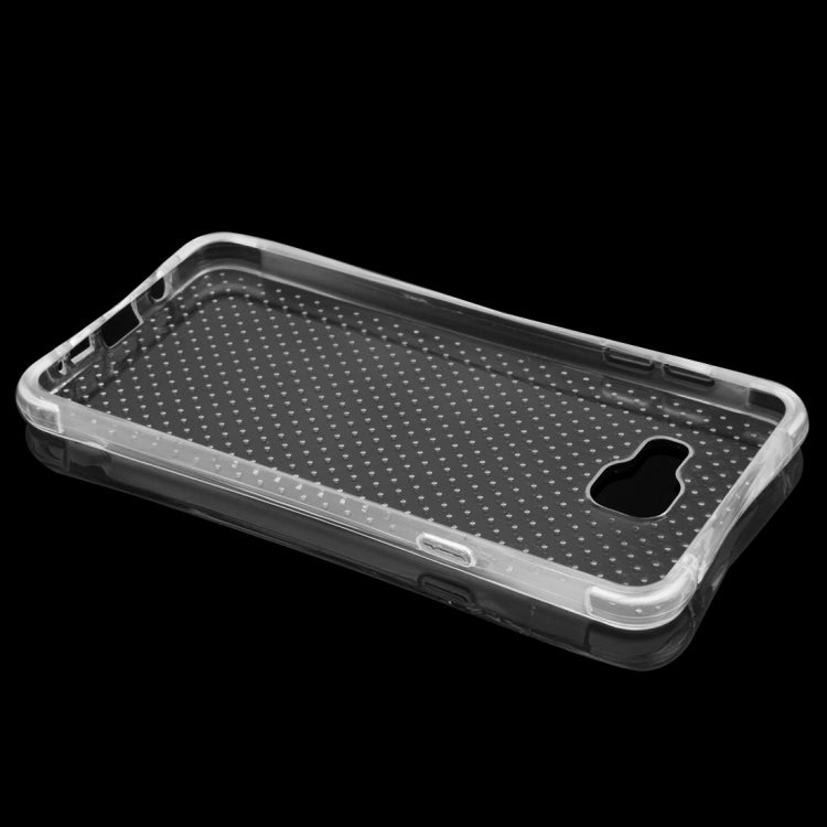 For Galaxy A7 (2016) / A710 Shock-resistant Cushion TPU Protective Case(Transparent)