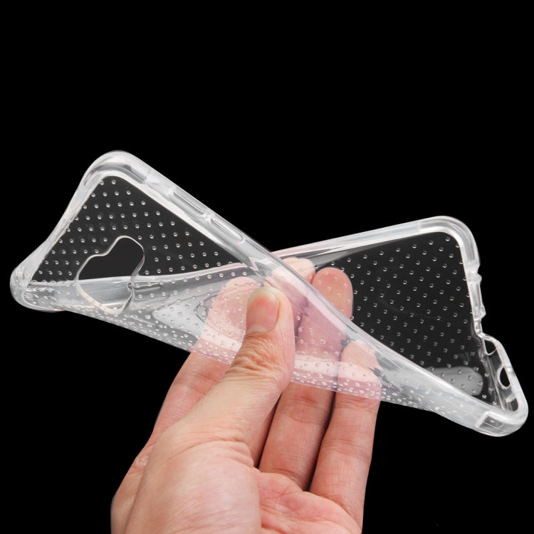 For Galaxy A7 (2016) / A710 Shock-resistant Cushion TPU Protective Case(Transparent)