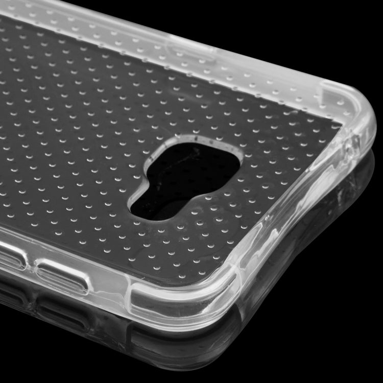 For Galaxy A7 (2016) / A710 Shock-resistant Cushion TPU Protective Case(Transparent)