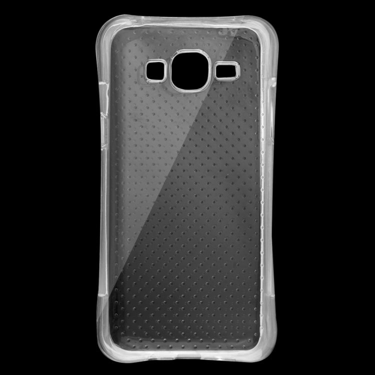 For Galaxy J5 / J500 Shock-resistant Cushion TPU Protective Case(Transparent)