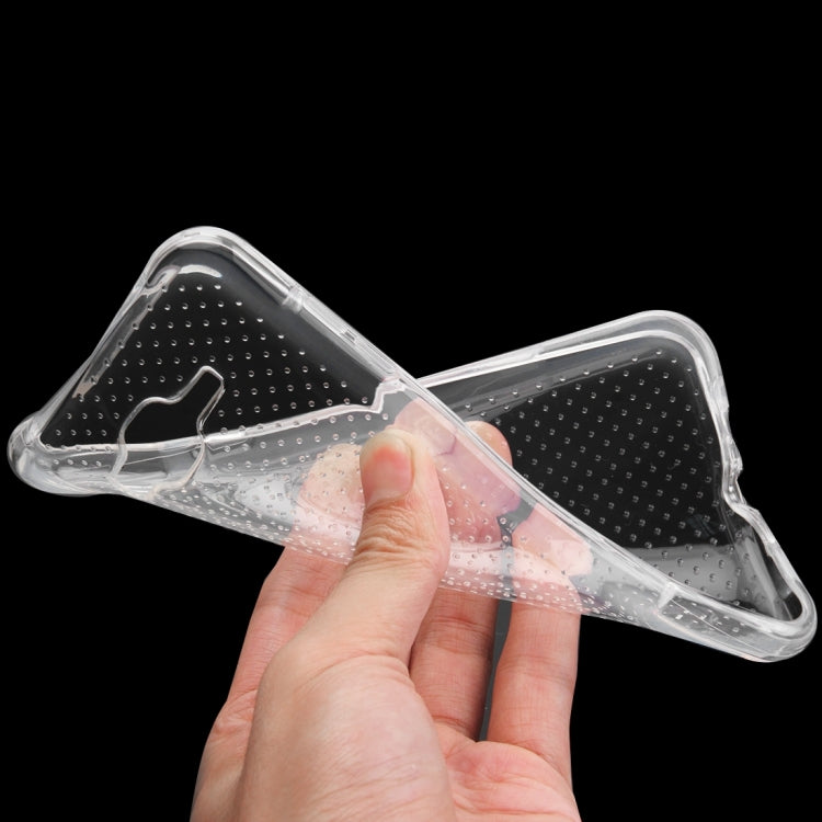For Galaxy J7 / J700 Shock-resistant Cushion TPU Protective Case(Transparent)