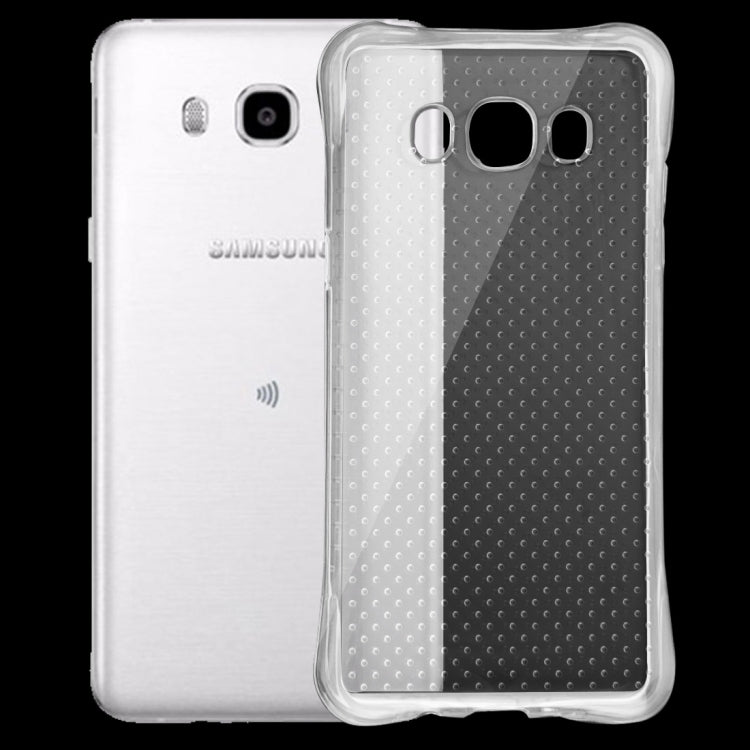 For Galaxy J5 (2016) / J510 Shock-resistant Cushion TPU Protective Case(Transparent)