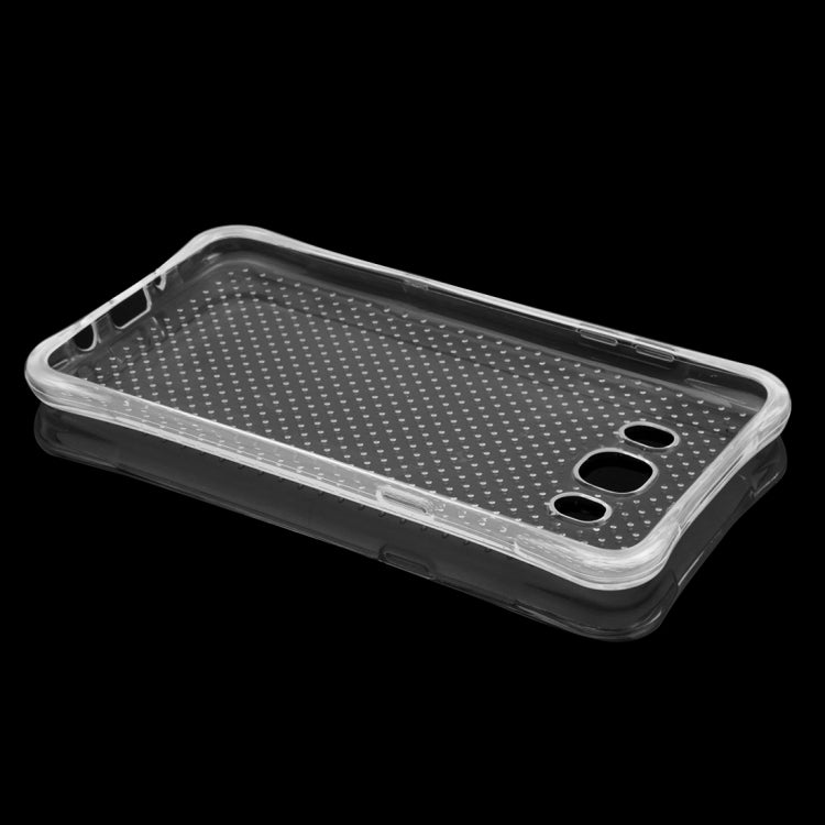 For Galaxy J5 (2016) / J510 Shock-resistant Cushion TPU Protective Case(Transparent)