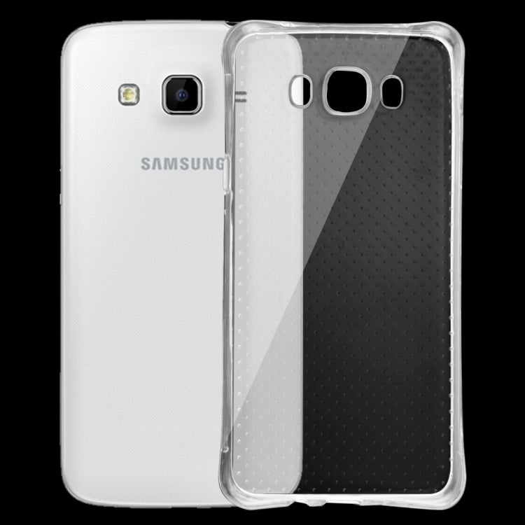 For Galaxy J7 (2016)/ J710 Shock-resistant Cushion TPU Protective Case(Transparent)