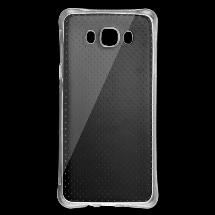 For Galaxy J7 (2016)/ J710 Shock-resistant Cushion TPU Protective Case(Transparent)