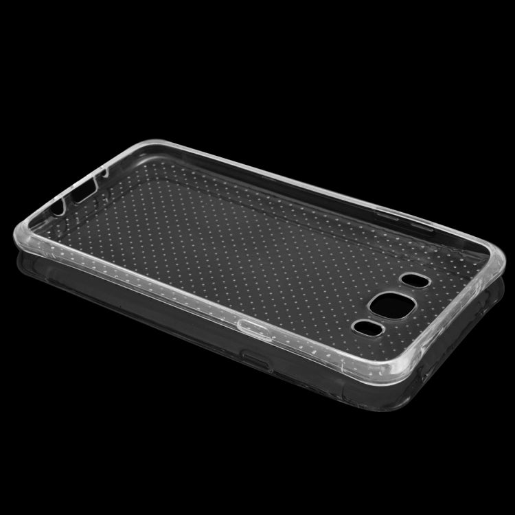 For Galaxy J7 (2016)/ J710 Shock-resistant Cushion TPU Protective Case(Transparent)