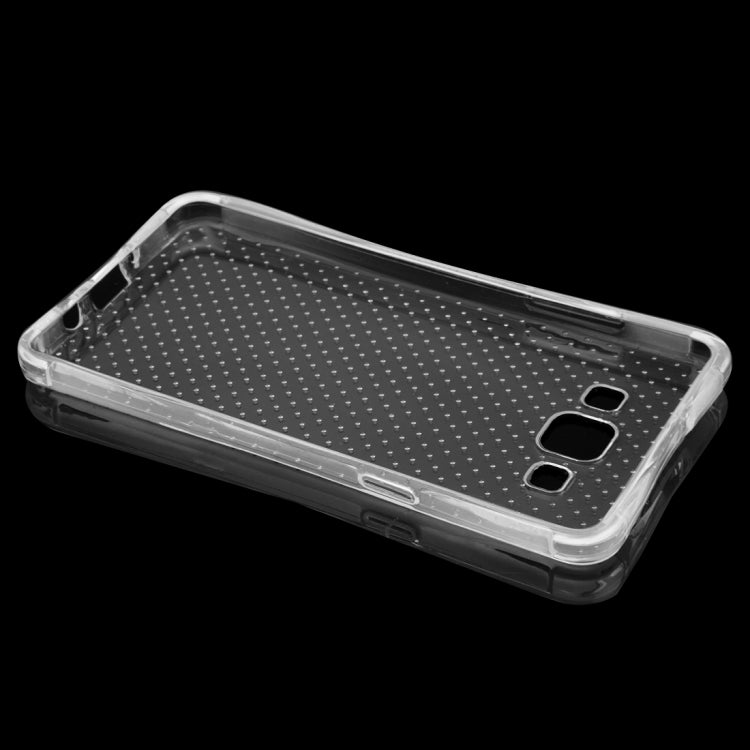 For Galaxy A5 / A500 Shock-resistant Cushion TPU Protective Case(Transparent)
