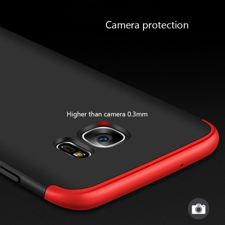 GKK for Galaxy S7 Edge PC Three - paragraph Shield 360 Degrees Full Coverage Protective Case Back Cover