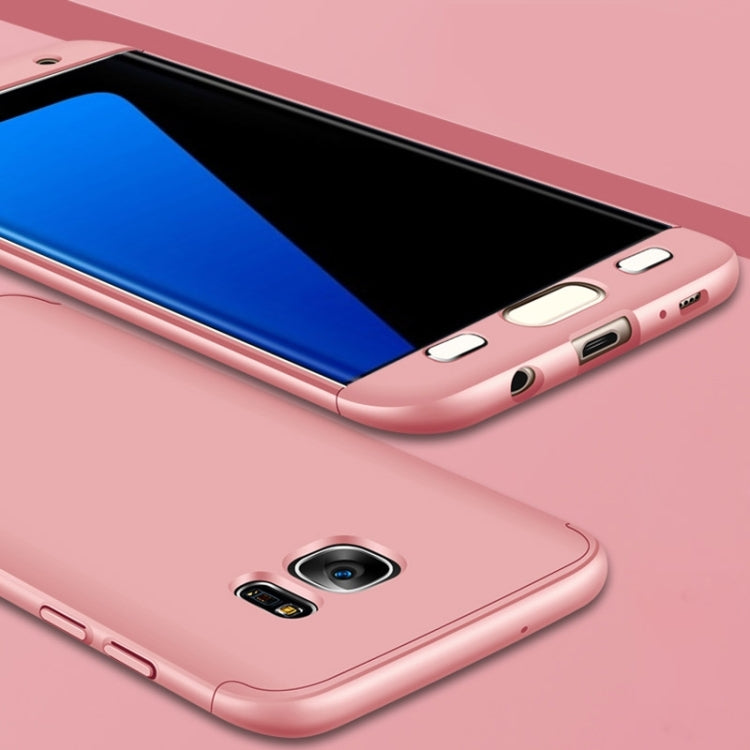 GKK for Galaxy S7 Edge PC Three - paragraph Shield 360 Degrees Full Coverage Protective Case Back Cover