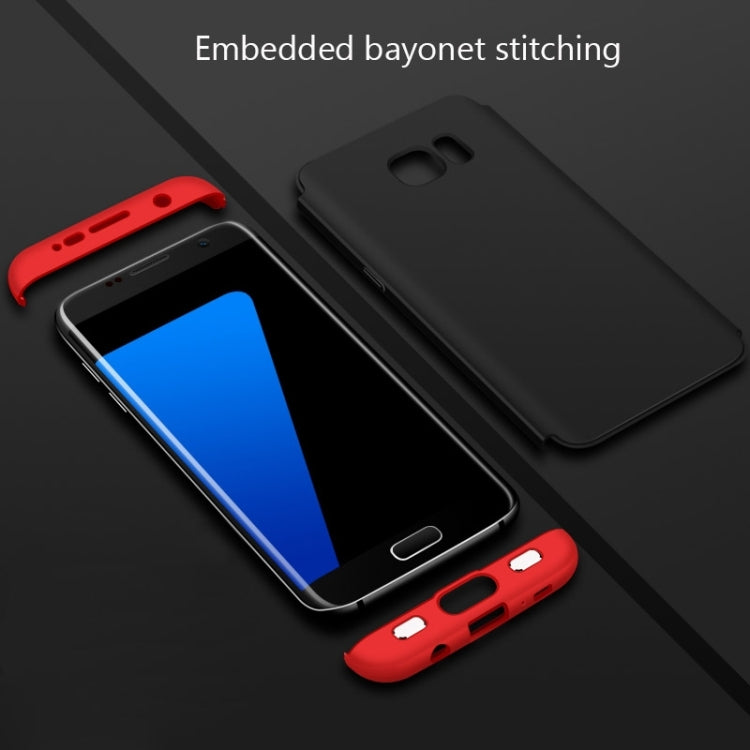 GKK for Galaxy S7 Edge PC Three - paragraph Shield 360 Degrees Full Coverage Protective Case Back Cover