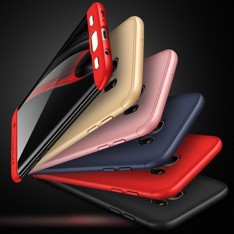GKK for Galaxy S7 Edge PC Three - paragraph Shield 360 Degrees Full Coverage Protective Case Back Cover