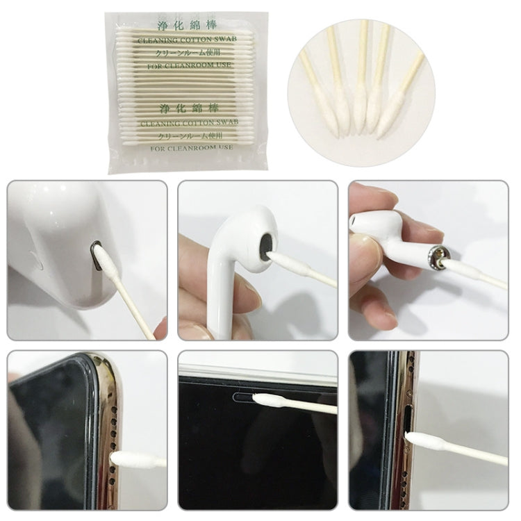For Airpods Double-head Dustproof Cotton Swab Wireless Earphone Cleaning Tools