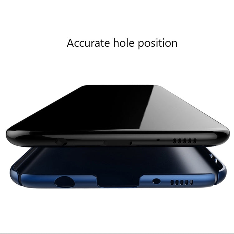 AIQAA For Galaxy S8 Solid color Metal Paint Plastic PC Dropproof Protective case with Bear Ring Holder