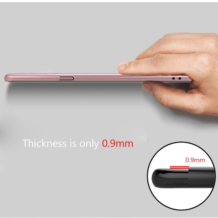 AIQAA For Galaxy S8 + / G955 Solid Color Metal Paint Plastic PC Dropproof Protective case with Bear Ring Holder