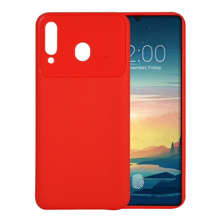 Beetle Series Shockproof TPU Case for Galaxy M30 (Red)