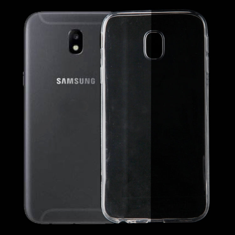 0.75mm Ultra-thin Transparent TPU Protective Case for Samsung Galaxy J3 (2017) / J330 (EU Version) (Transparent)