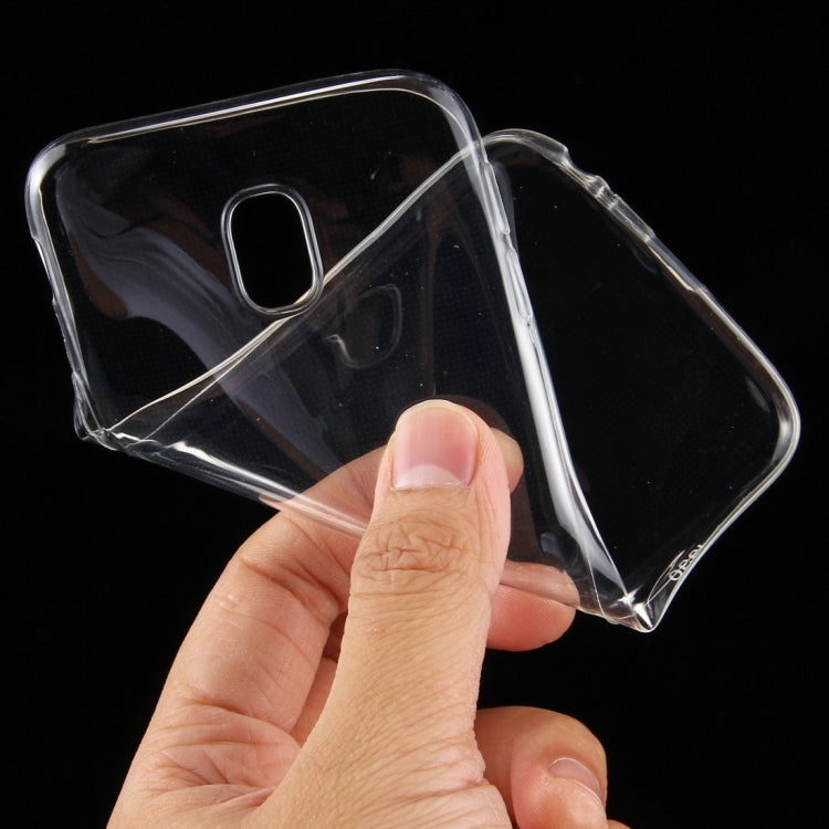 0.75mm Ultra-thin Transparent TPU Protective Case for Samsung Galaxy J3 (2017) / J330 (EU Version) (Transparent)