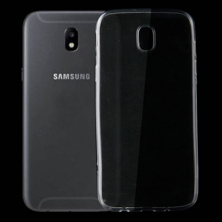 For Galaxy J5 (2017) / J530 (EU Version)  0.75mm Ultra-thin Transparent TPU Protective Case(Transparent)