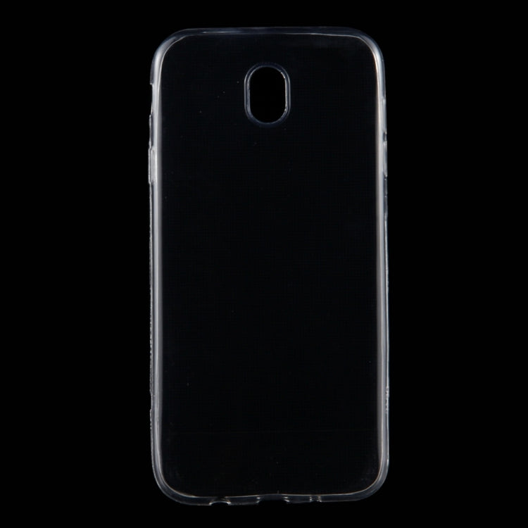For Galaxy J7 (2017) / J730 (EU Version) 0.75mm Ultra-thin Transparent TPU Protective Case(Transparent)