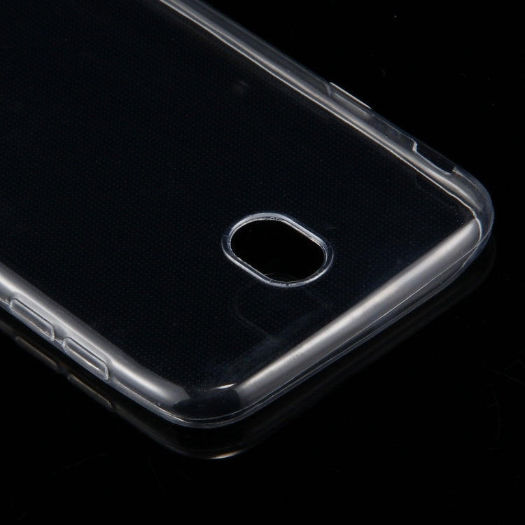 For Galaxy J7 (2017) / J730 (EU Version) 0.75mm Ultra-thin Transparent TPU Protective Case(Transparent)