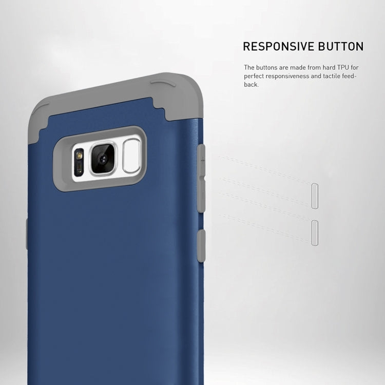 For Galaxy S8 Dropproof 3 in 1 No gap in the middle Silicone sleeve for mobile phone