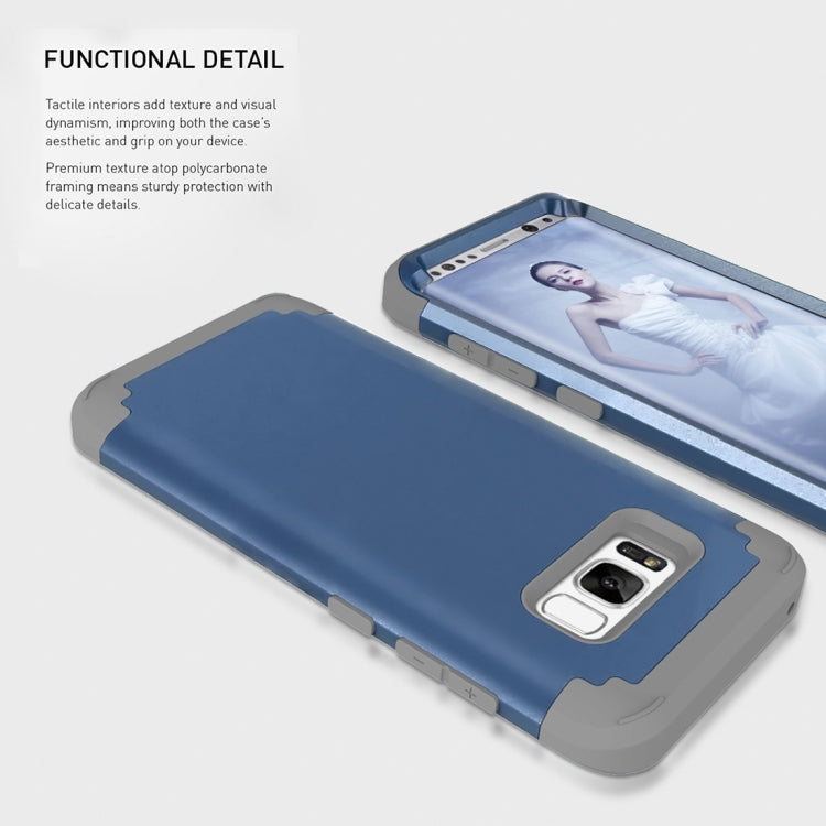 For Galaxy S8 Dropproof 3 in 1 No gap in the middle Silicone sleeve for mobile phone