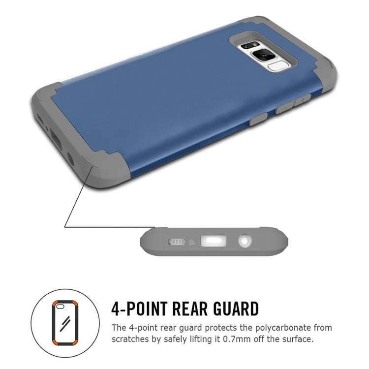 For Galaxy S8 Dropproof 3 in 1 No gap in the middle Silicone sleeve for mobile phone