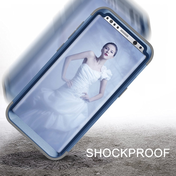 For Galaxy S8 Dropproof 3 in 1 No gap in the middle Silicone sleeve for mobile phone