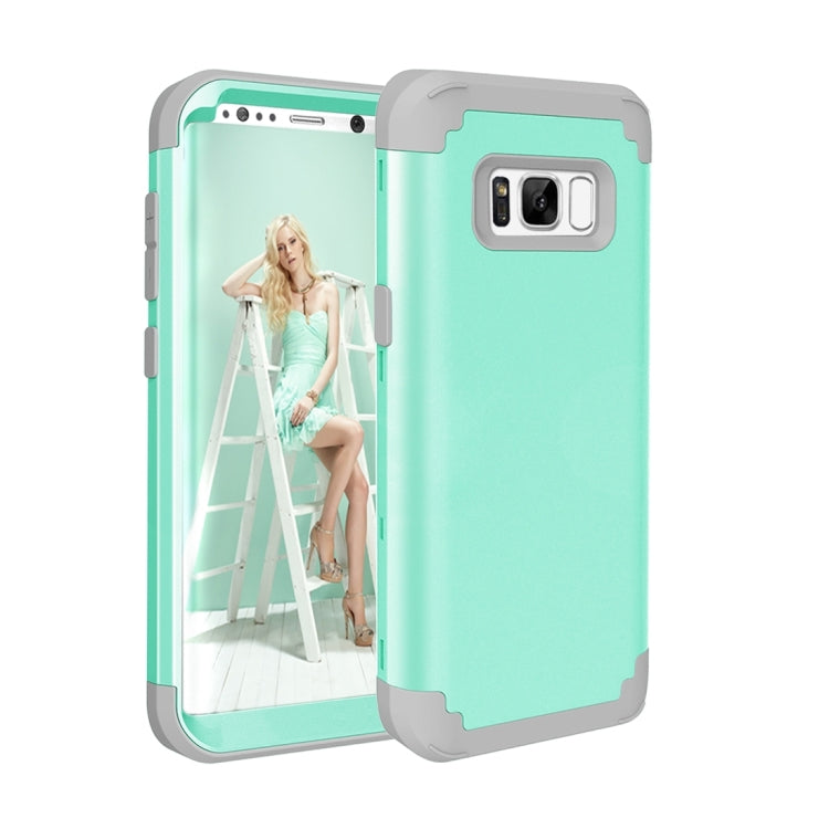For Galaxy S8 Dropproof 3 in 1 No gap in the middle Silicone sleeve for mobile phone