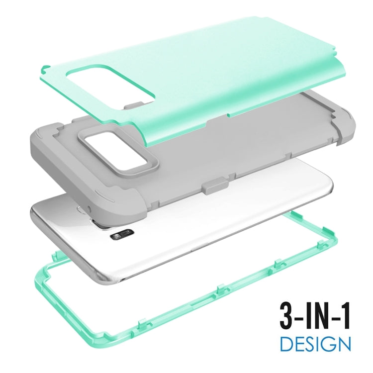 For Galaxy S8 Dropproof 3 in 1 No gap in the middle Silicone sleeve for mobile phone