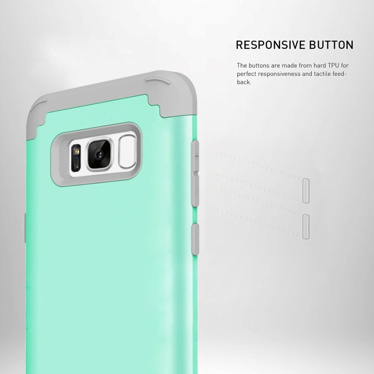 For Galaxy S8 Dropproof 3 in 1 No gap in the middle Silicone sleeve for mobile phone