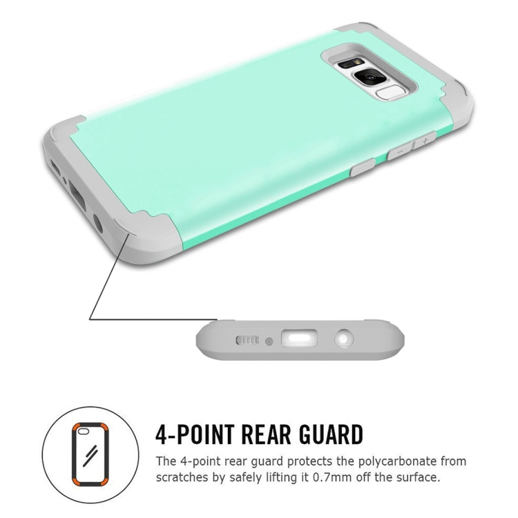 For Galaxy S8 Dropproof 3 in 1 No gap in the middle Silicone sleeve for mobile phone