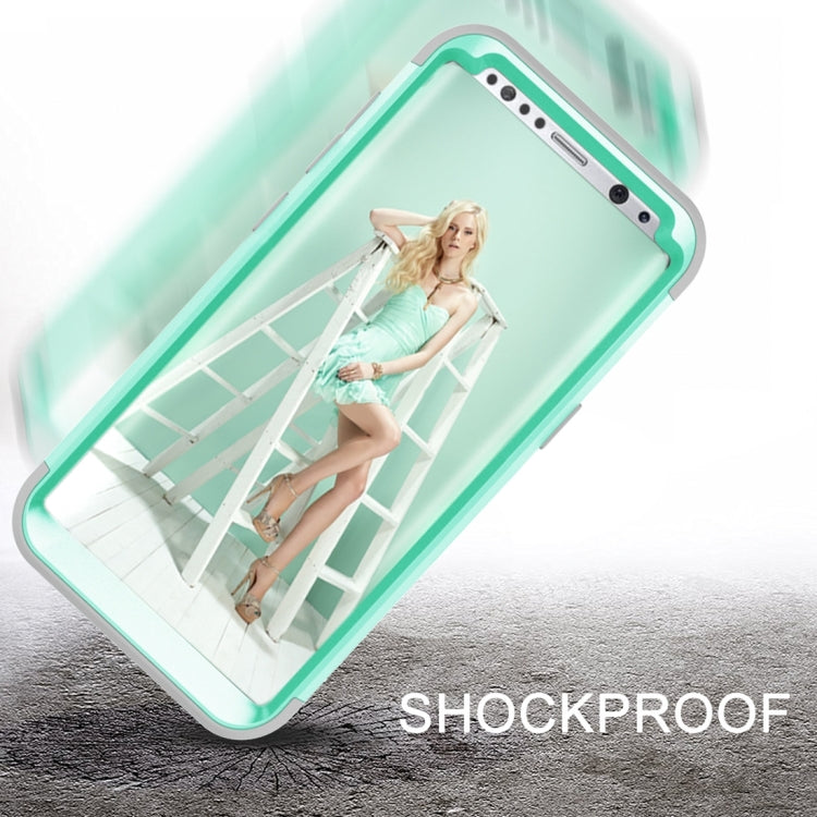 For Galaxy S8 Dropproof 3 in 1 No gap in the middle Silicone sleeve for mobile phone
