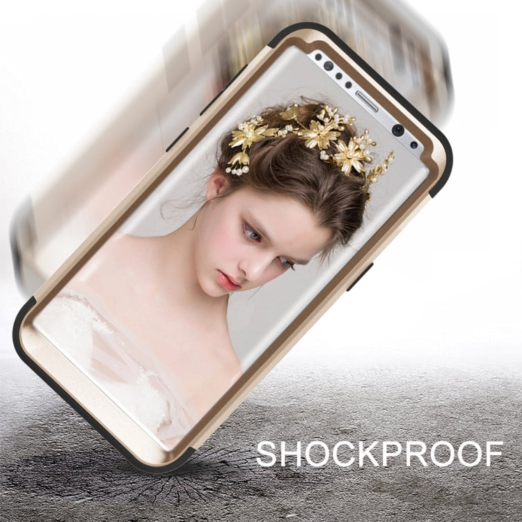 For Galaxy S8 Dropproof 3 in 1 No gap in the middle Silicone sleeve for mobile phone