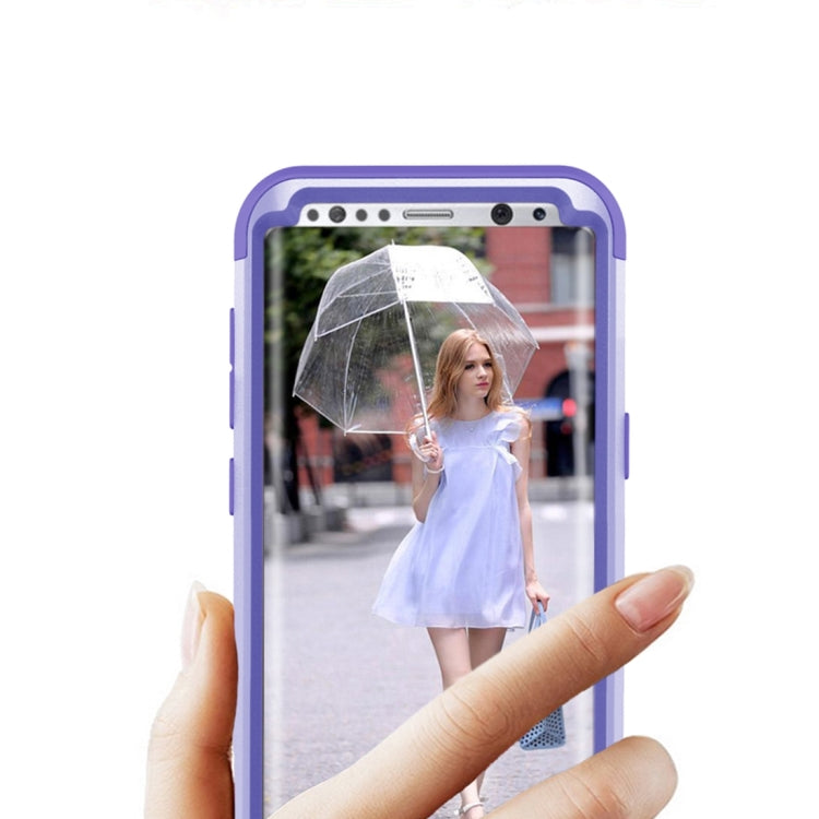 For Galaxy S8 Dropproof 3 in 1 No gap in the middle Silicone sleeve for mobile phone
