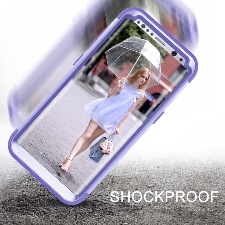 For Galaxy S8 Dropproof 3 in 1 No gap in the middle Silicone sleeve for mobile phone