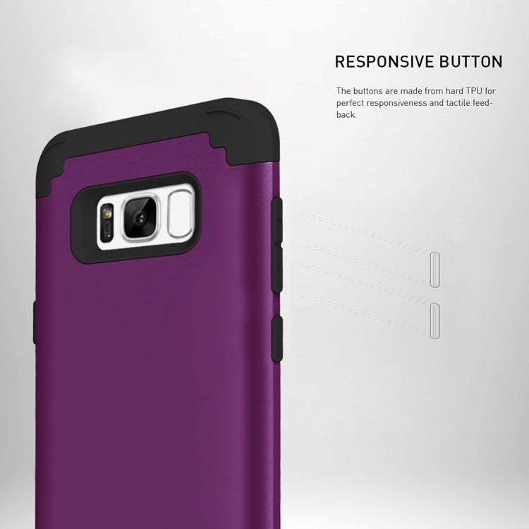 For Galaxy S8 Dropproof 3 in 1 No gap in the middle Silicone sleeve for mobile phone