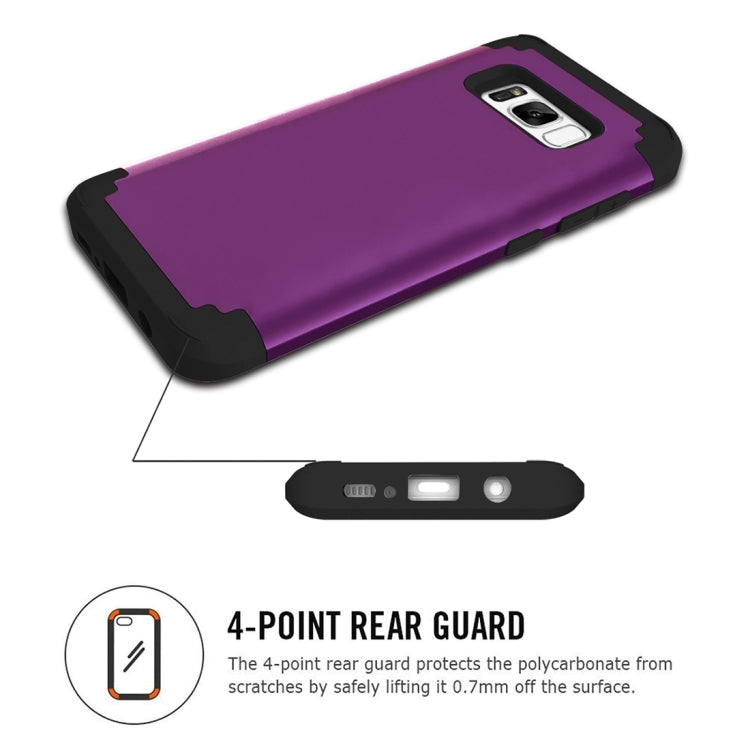 For Galaxy S8 Dropproof 3 in 1 No gap in the middle Silicone sleeve for mobile phone