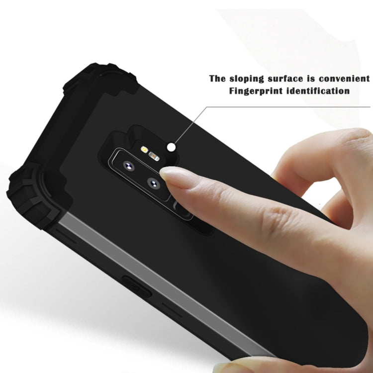 For Galaxy S9+ Dropproof 3 in 1 No Gap in the Middle Silicone Sleeve Protective Case