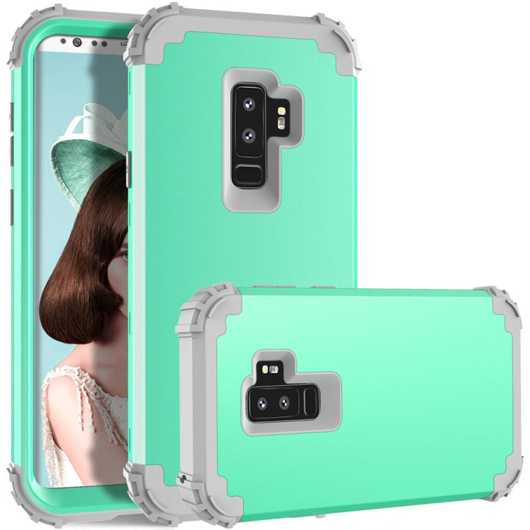 For Galaxy S9+ Dropproof 3 in 1 No Gap in the Middle Silicone Sleeve Protective Case